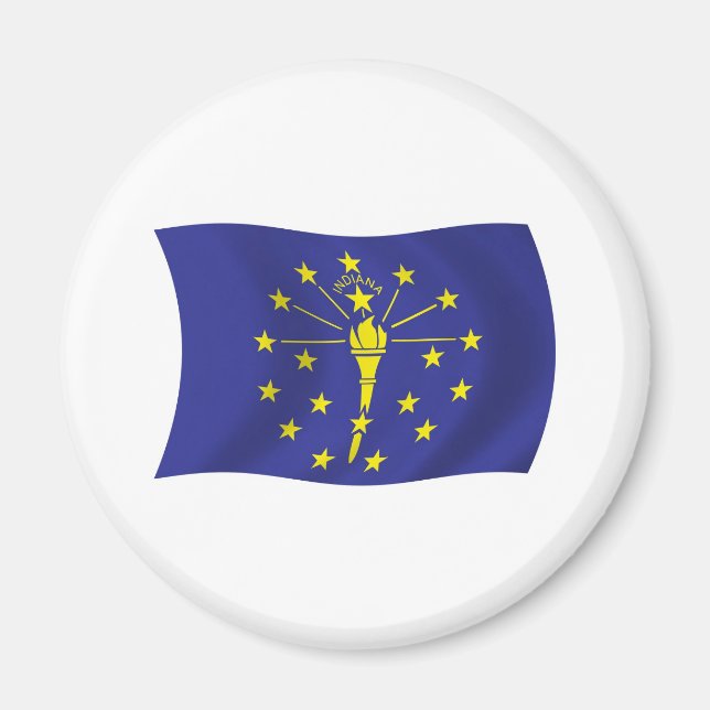 Imã Ímã de Bandeira de Indiana (Frente)