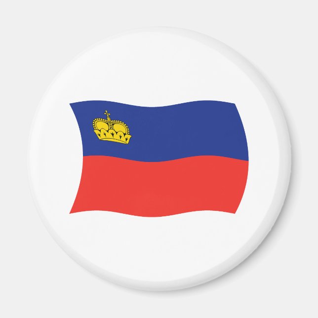 Imã Ímã de Bandeira de Liechtenstein (Frente)