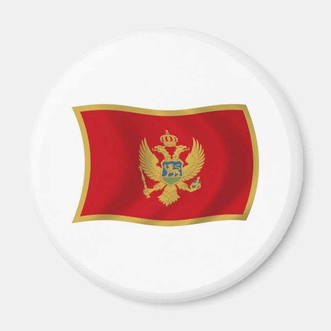 Imã Ímã de Bandeira de Montenegro (Frente)