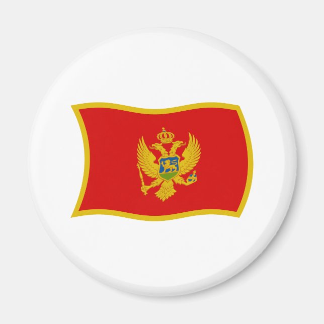 Imã Ímã de Bandeira de Montenegro (Frente)