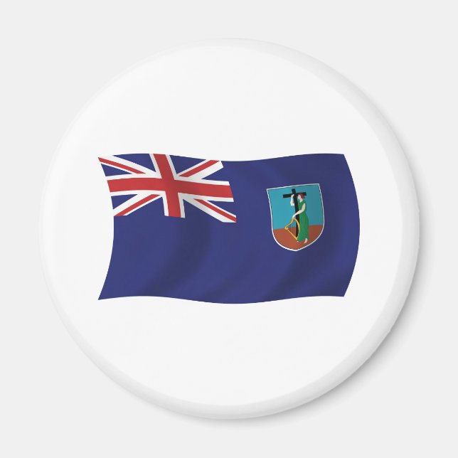 Imã Ímã de Bandeira de Montserrat (Frente)