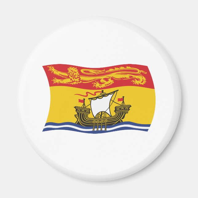 Imã Ímã de Bandeira de New Brunswick (Frente)