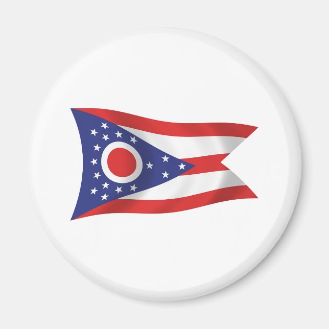 Imã Ímã de Bandeira de Ohio (Frente)