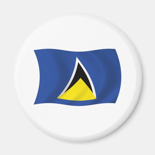 Imã Ímã de Bandeira de Santa Lúcia (Frente)