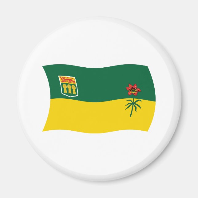 Imã Ímã de Bandeira de Saskatchewan (Frente)