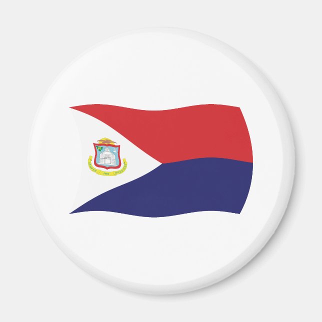 Imã Ímã de Bandeira de Sint Maarten (Frente)
