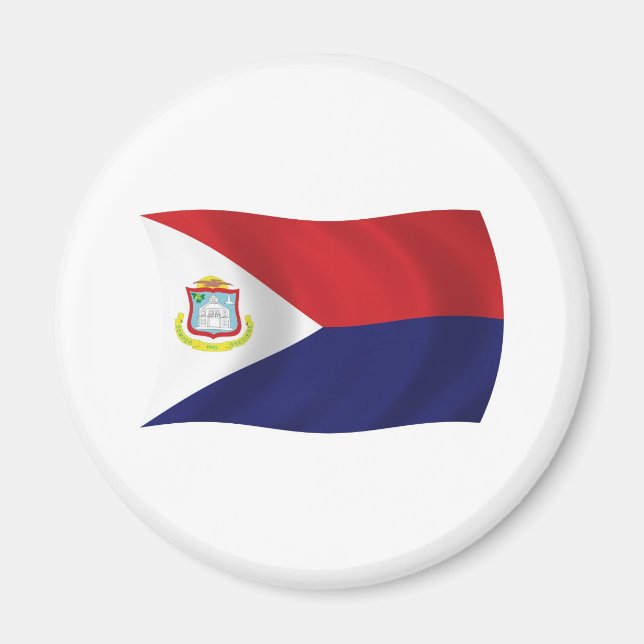 Imã Ímã de Bandeira de Sint Maarten (Frente)
