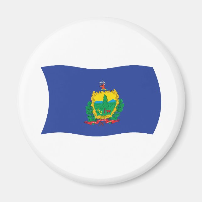 Imã Ímã de Bandeira de Vermont (Frente)