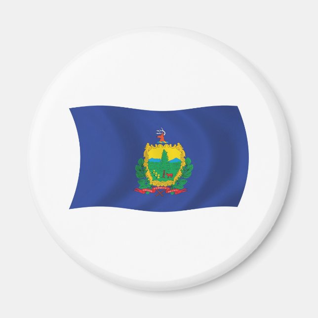 Imã Ímã de Bandeira de Vermont (Frente)