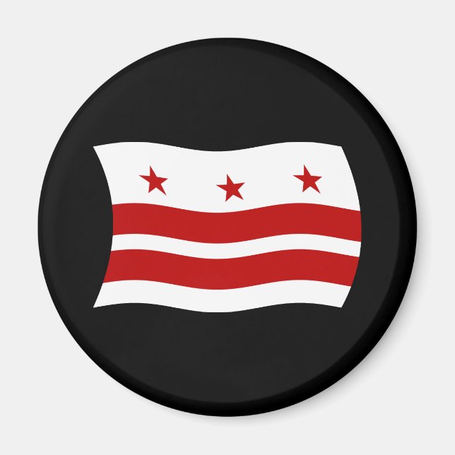 Imã Ímã de Bandeira de Washington D.C. (Frente)