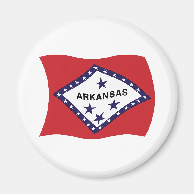 Imã Ímã de Bandeira do Arkansas (Frente)