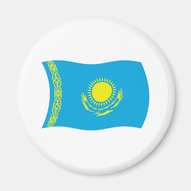 Imã Ímã de Bandeira do Cazaquistão (Frente)