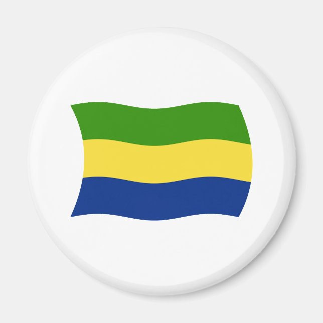 Imã Ímã de Bandeira do Gabão (Frente)