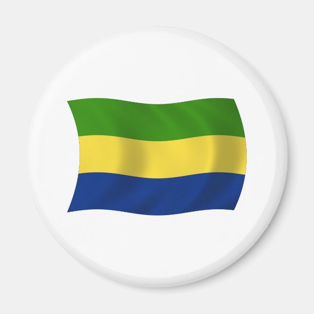 Imã Ímã de Bandeira do Gabão (Frente)