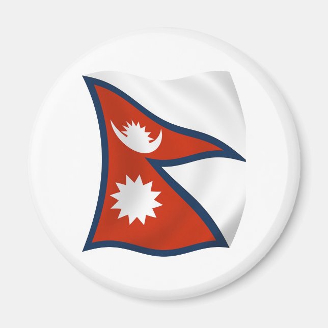 Imã Ímã de Bandeira do Nepal (Frente)