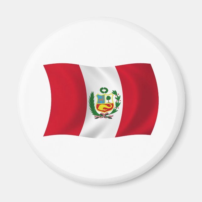 Imã Ímã de Bandeira do Peru (Frente)