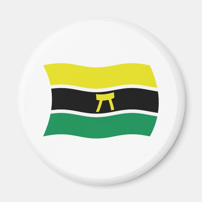 Imã Ímã de Bandeira do Povo Ashanti (Frente)