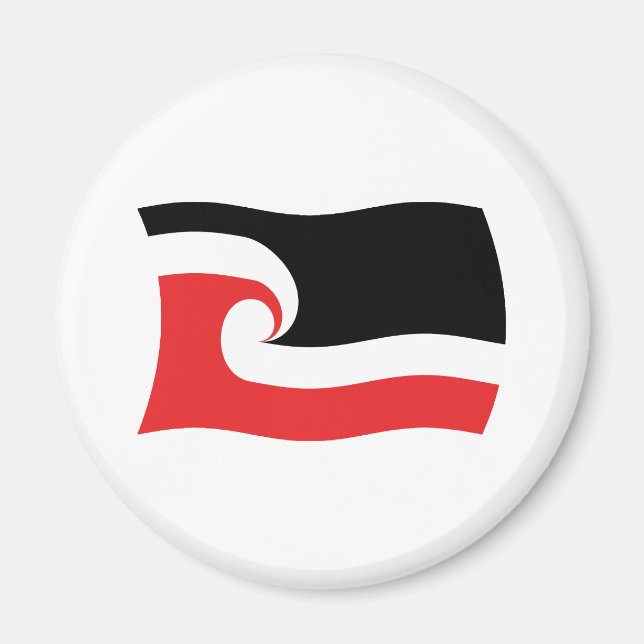 Imã Ímã de Bandeira do Povo Maori (Frente)