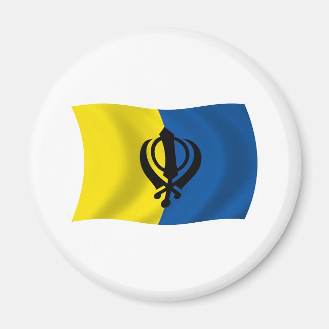 Imã Ímã de Bandeira do Siquismo (Frente)