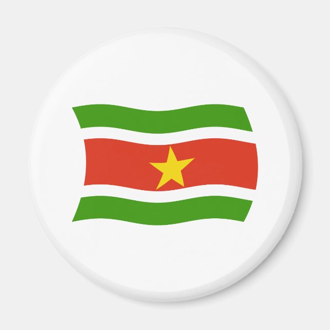 Imã Ímã de Bandeira do Suriname (Frente)
