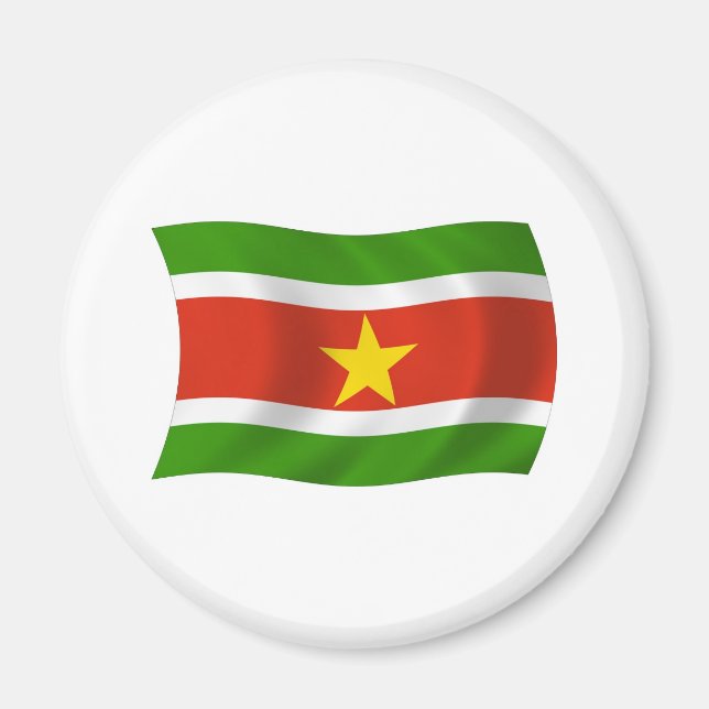 Imã Ímã de Bandeira do Suriname (Frente)