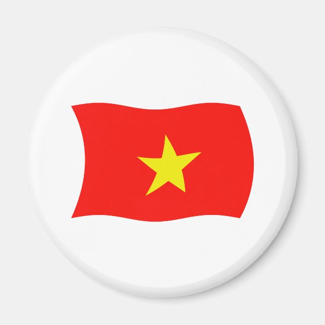 Imã Ímã de Bandeira do Vietnã (Frente)
