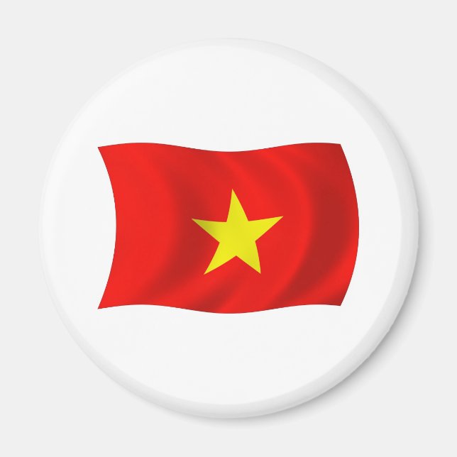 Imã Ímã de Bandeira do Vietnã (Frente)