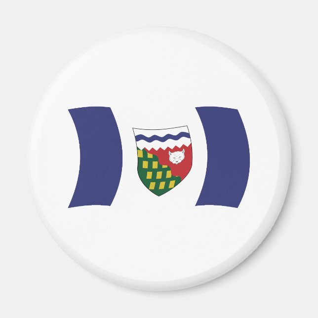 Imã Ímã de Bandeira dos Territórios do Noroeste (Frente)