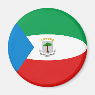 Imã Ímã de Bandeira Fisheye da Guiné Equatorial