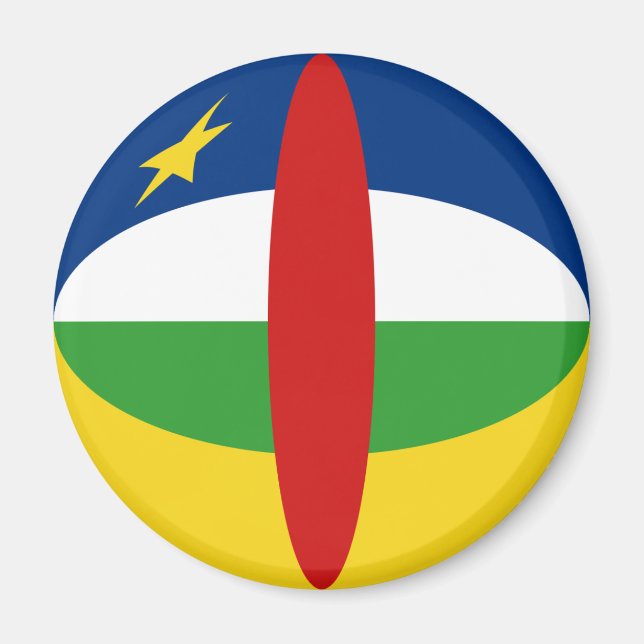 Imã Ímã de Bandeira Fisheye da República Centro-Africa (Frente)