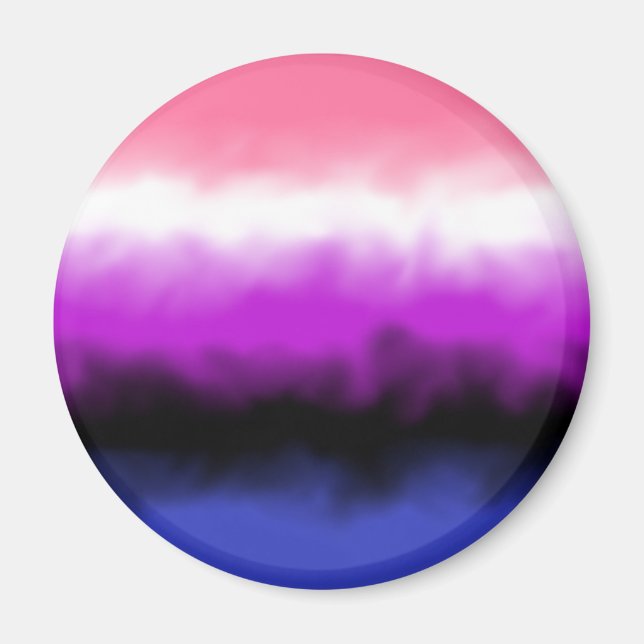 Imã Ímã de Bandeira Genderfluid (Frente)