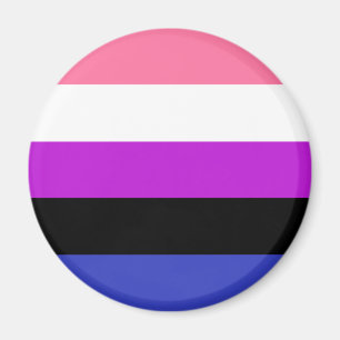 Imã Ímã de Bandeira LGBT Genderfluid
