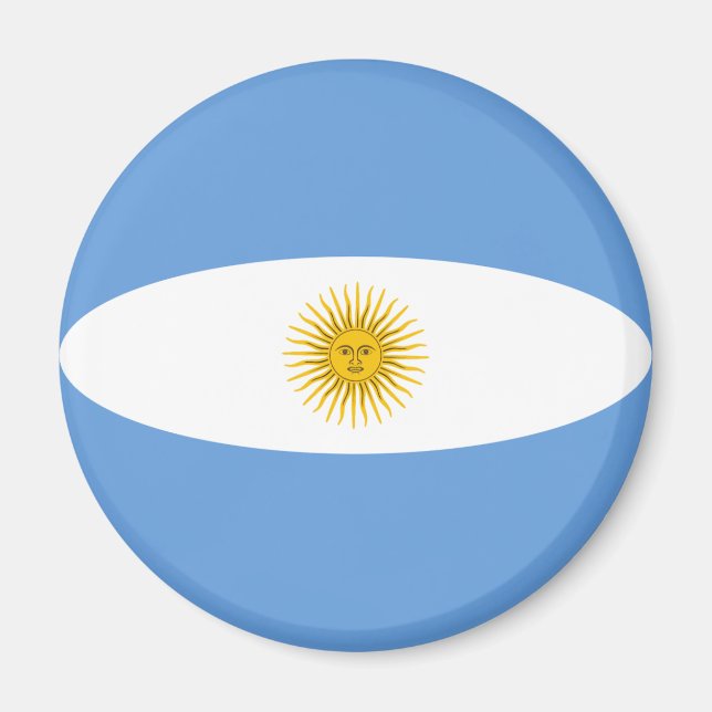 Imã Ímã de Bandeira Olho de Peixe da Argentina (Frente)