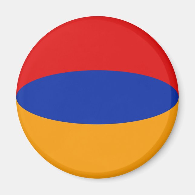Imã Ímã de Bandeira Olho de Peixe da Armênia (Frente)