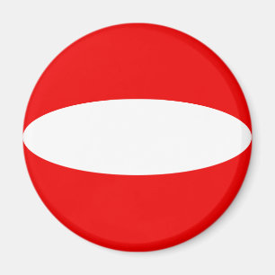 Imã Ímã de Bandeira Olho de Peixe da Áustria