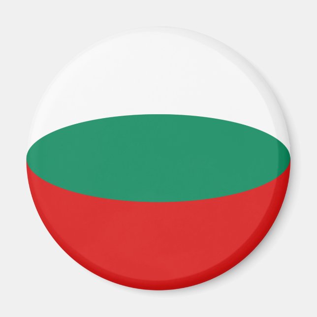 Imã Ímã de Bandeira Olho de Peixe da Bulgária (Frente)
