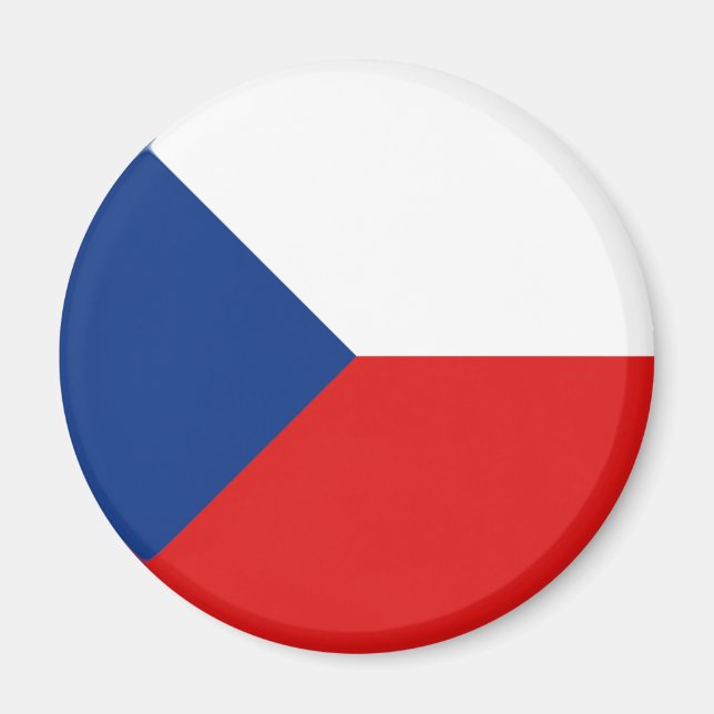 Imã Ímã de Bandeira Olho de Peixe da Chéquia (Frente)