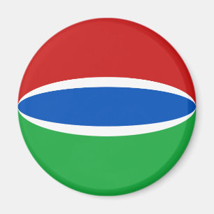 Imã Ímã de Bandeira Olho de Peixe da Gâmbia