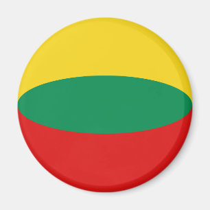 Imã Ímã de Bandeira Olho de Peixe da Lituânia