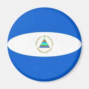 Imã Ímã de Bandeira Olho de Peixe da Nicarágua