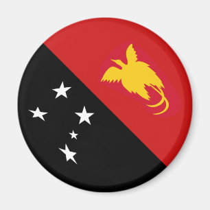 Imã Ímã de Bandeira Olho de Peixe da Papua-Nova Guiné