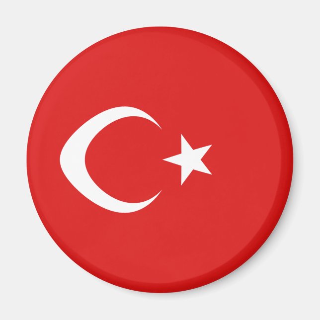 Imã Ímã de Bandeira Olho de Peixe da Turquia (Frente)