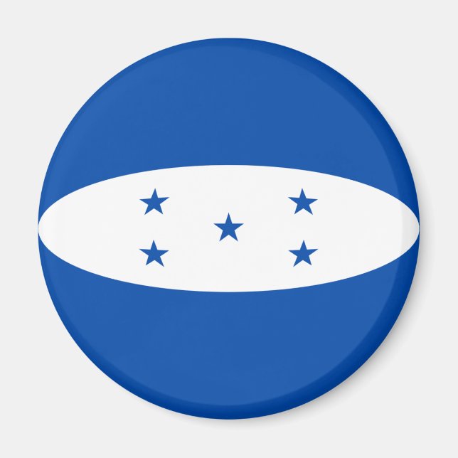 Imã Ímã de Bandeira Olho de Peixe de Honduras (Frente)