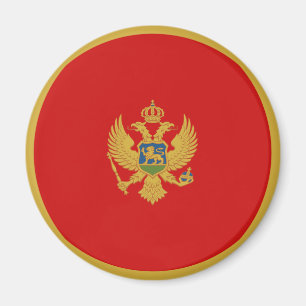 Imã Ímã de Bandeira Olho de Peixe de Montenegro