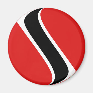 Imã Ímã de Bandeira Olho de Peixe de Trinidad e Tobago