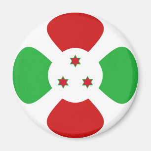 Imã Ímã de Bandeira Olho de Peixe do Burundi
