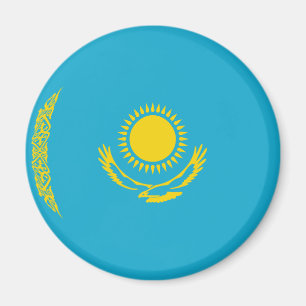 Imã Ímã de Bandeira Olho de Peixe do Cazaquistão