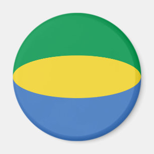Imã Ímã de Bandeira Olho de Peixe do Gabão