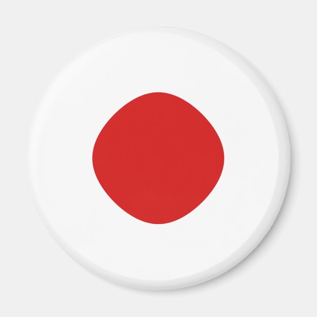 Imã Ímã de Bandeira Olho de Peixe do Japão (Frente)