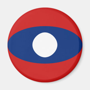 Imã Ímã de Bandeira Olho de Peixe do Laos
